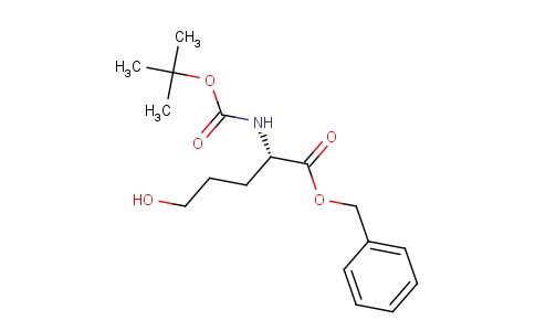 L-Norvaline, N-[(1,1-dimethylethoxy)carbonyl]-5-hydroxy-, phenylmethyl ester